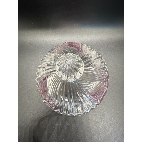 Vintage Anna Hutte Bleikristal Crystal Candy Dish, Decorative Glass Dish & Lid - Picture 5 of 10